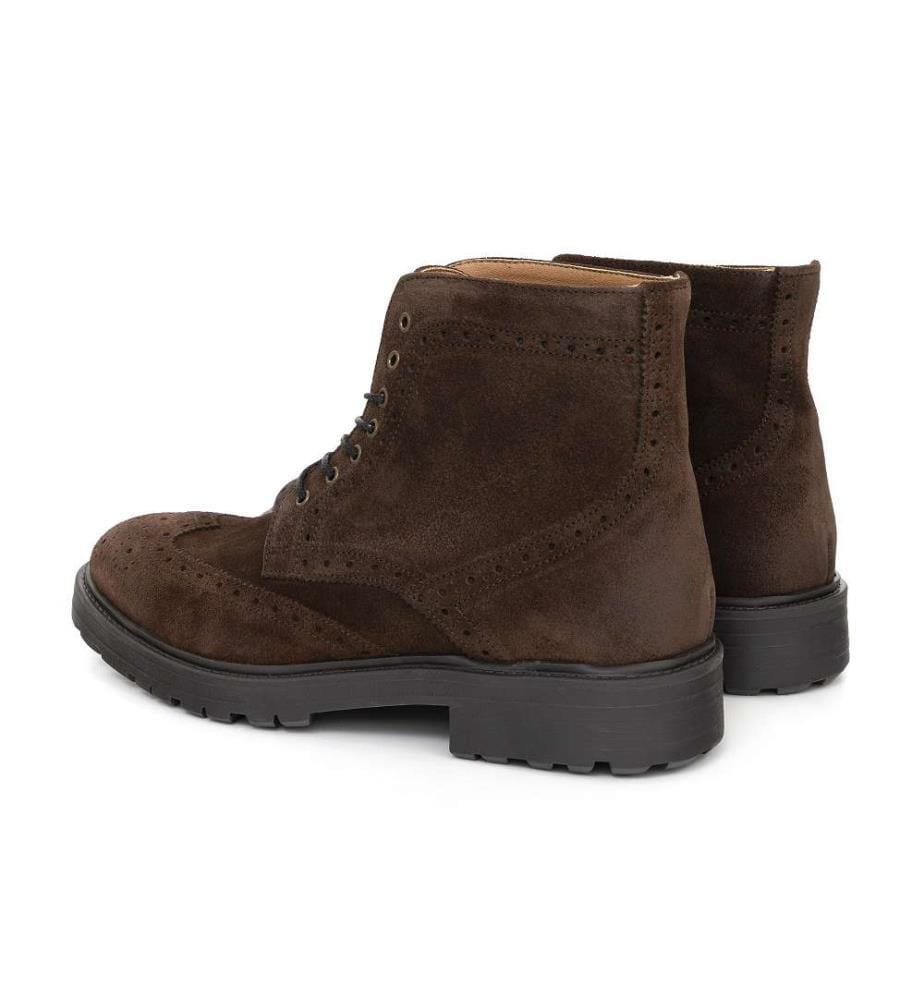 Stiefel aus Wildleder - Braun