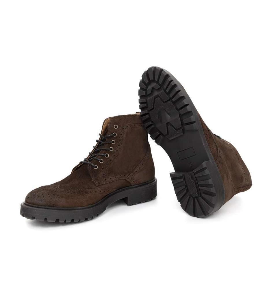 Stiefel aus Wildleder - Braun
