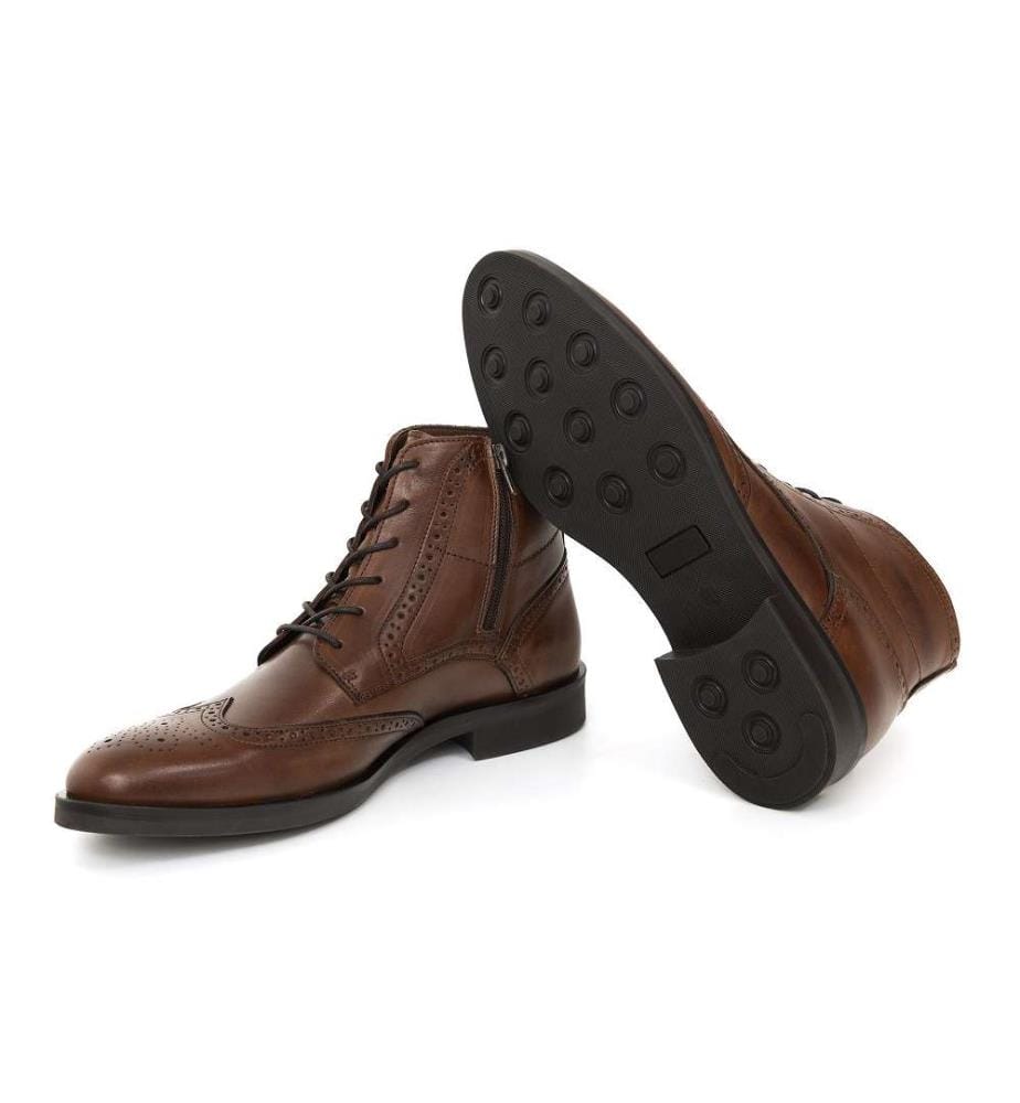 Lederstiefel - Hellbraun
