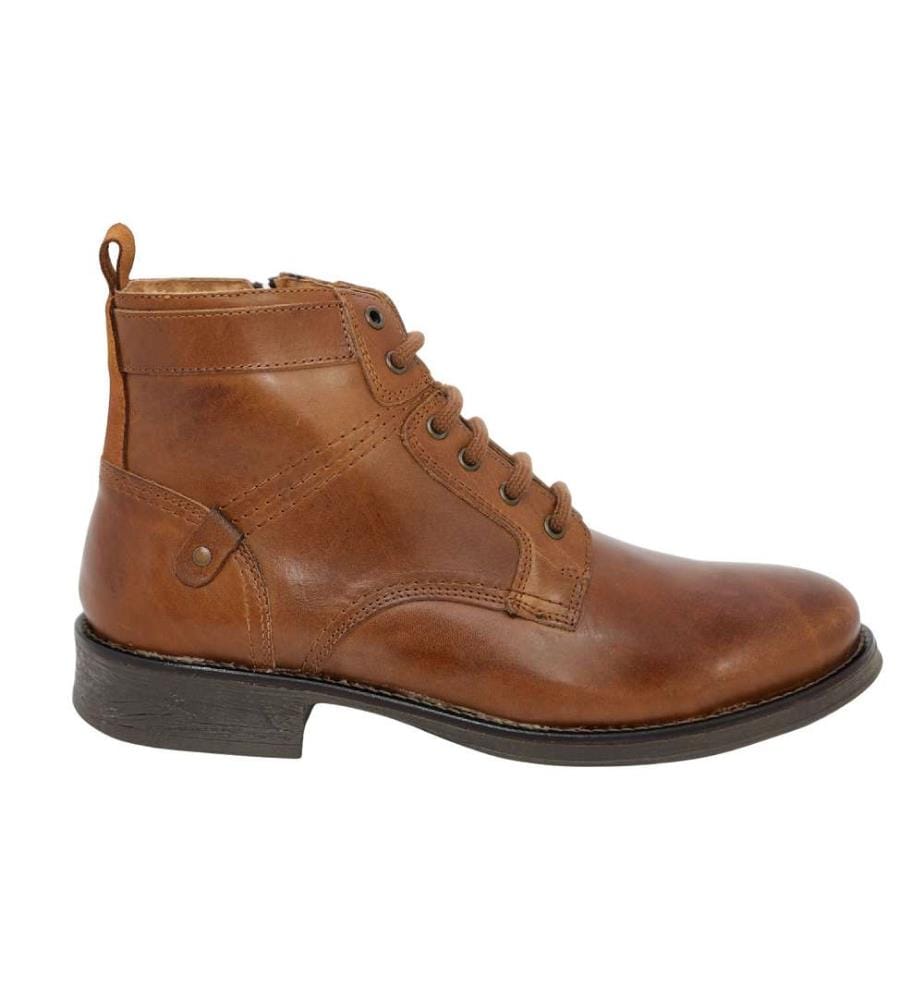 Hellbrauner Lederstiefel