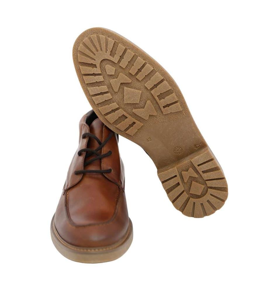 Hellbrauner Lederstiefel