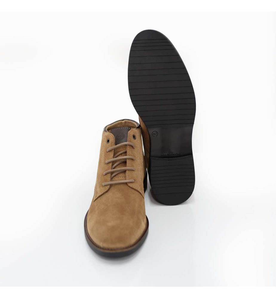 Hellbraune Chelseastiefel aus Wildleder