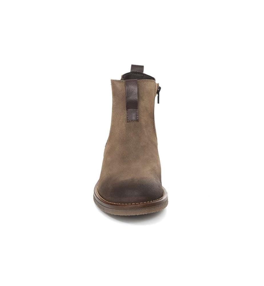 Chelsea Boots aus Leder - Beige