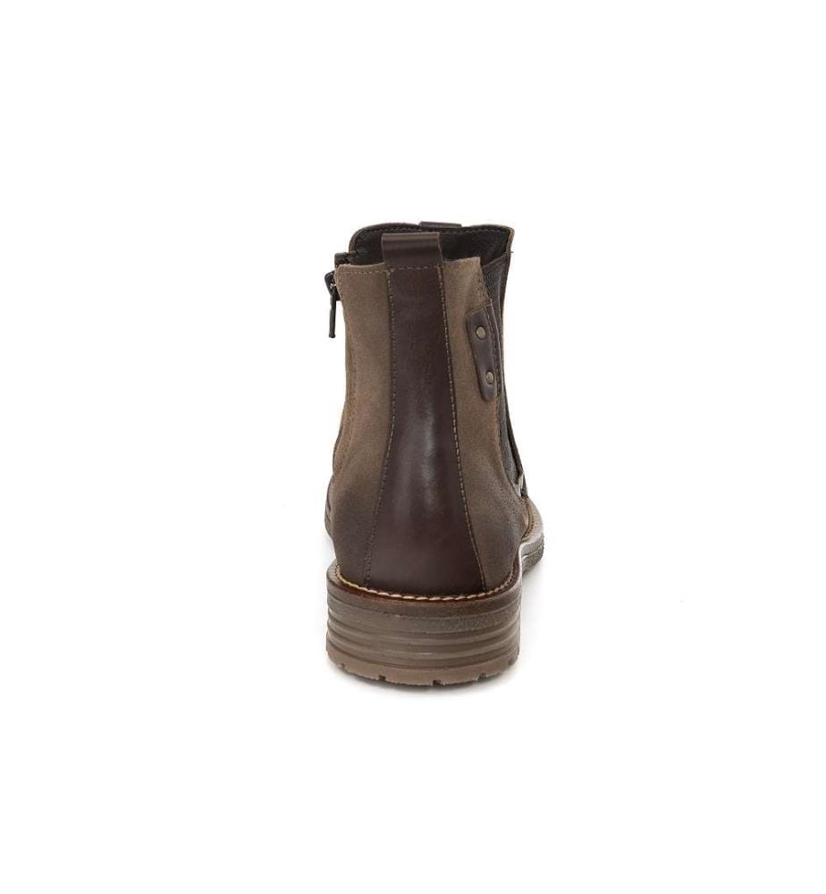 Chelsea Boots aus Leder - Beige