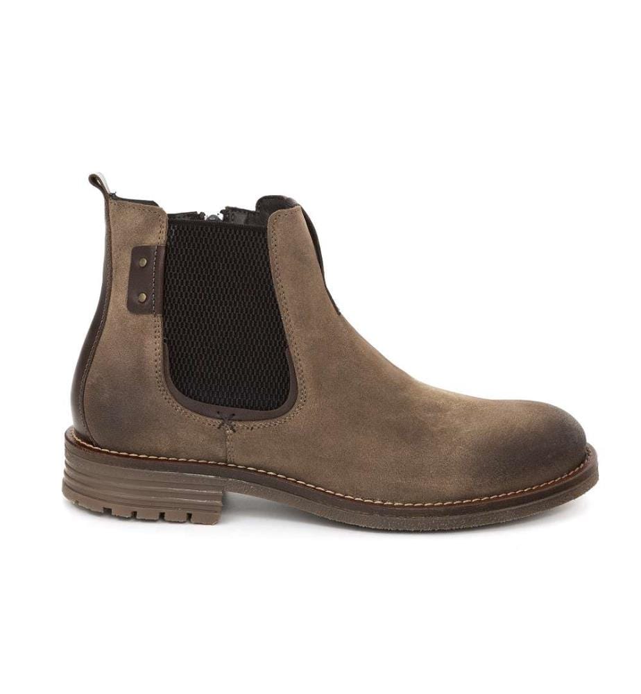 Chelsea Boots aus Leder - Beige