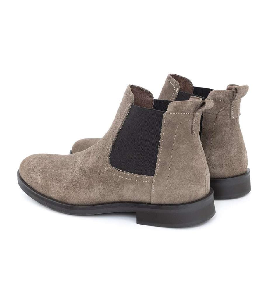 Chelsea Boots aus Wildleder - Beige