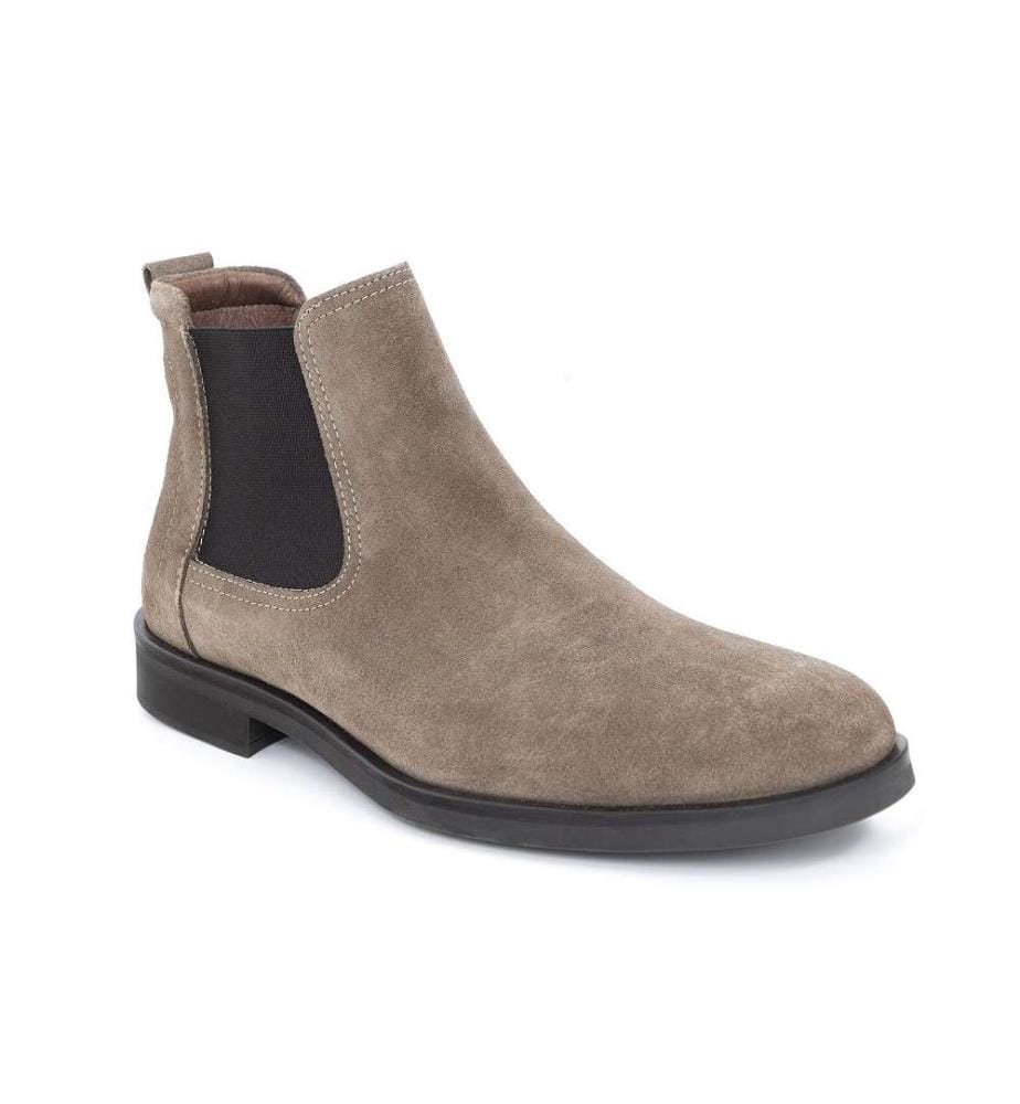 Chelsea Boots aus Wildleder - Beige