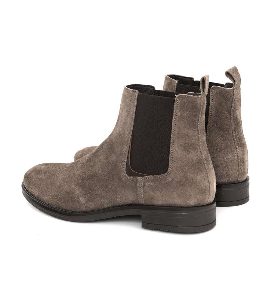 Chelsea Boots aus Wildleder - Beige
