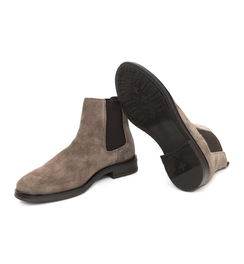 Chelsea Boots aus Wildleder - Beige