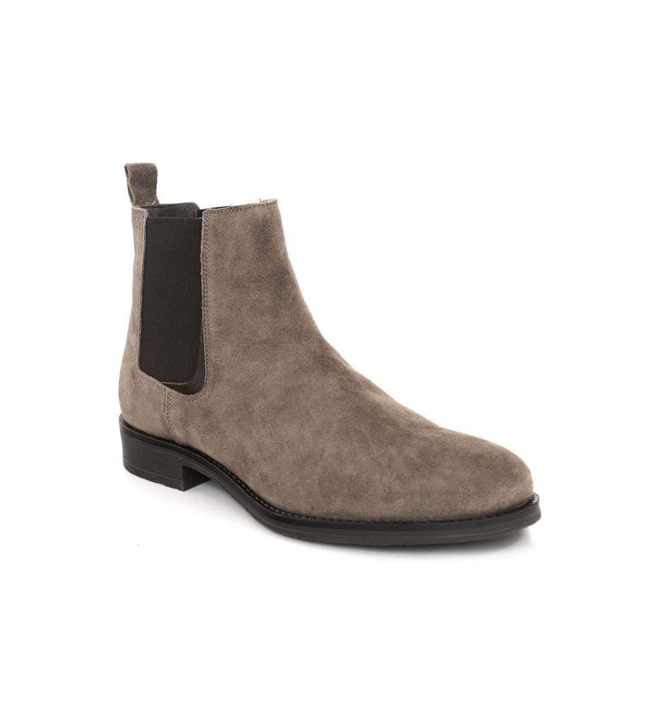 Chelsea Boots aus Wildleder - Beige