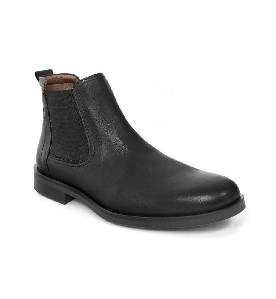 Chelsea Boots aus Leder - Schwarz