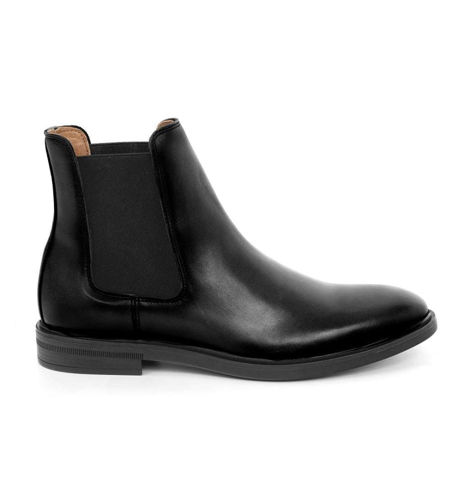Chelsea Boots aus Leder - Schwarz