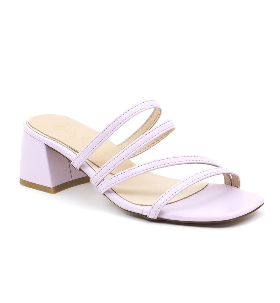Anziehschuhe aus Leder - Lila