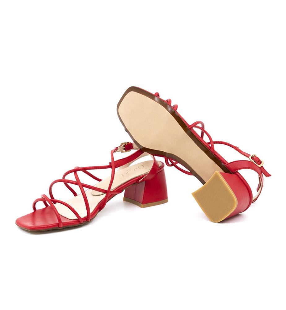 Dressing-Schuhe aus Leder - Rot