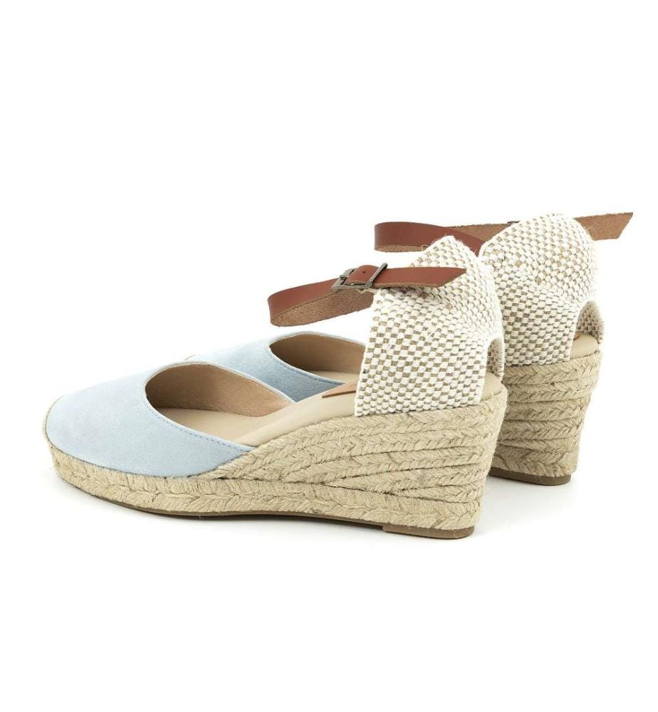 Espadrilles aus Wildleder - Blau