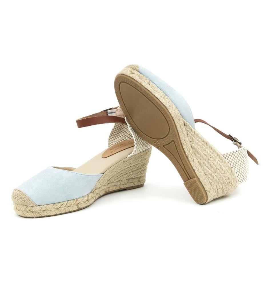Espadrilles aus Wildleder - Blau