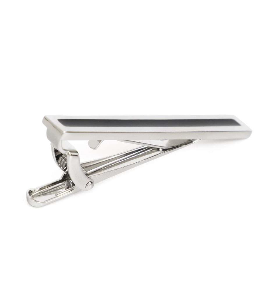 Silver Brass tie clip