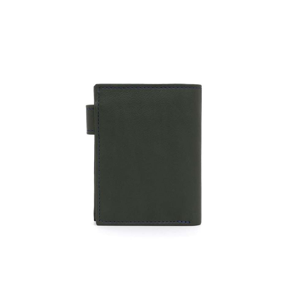 Portefeuille en cuir vert