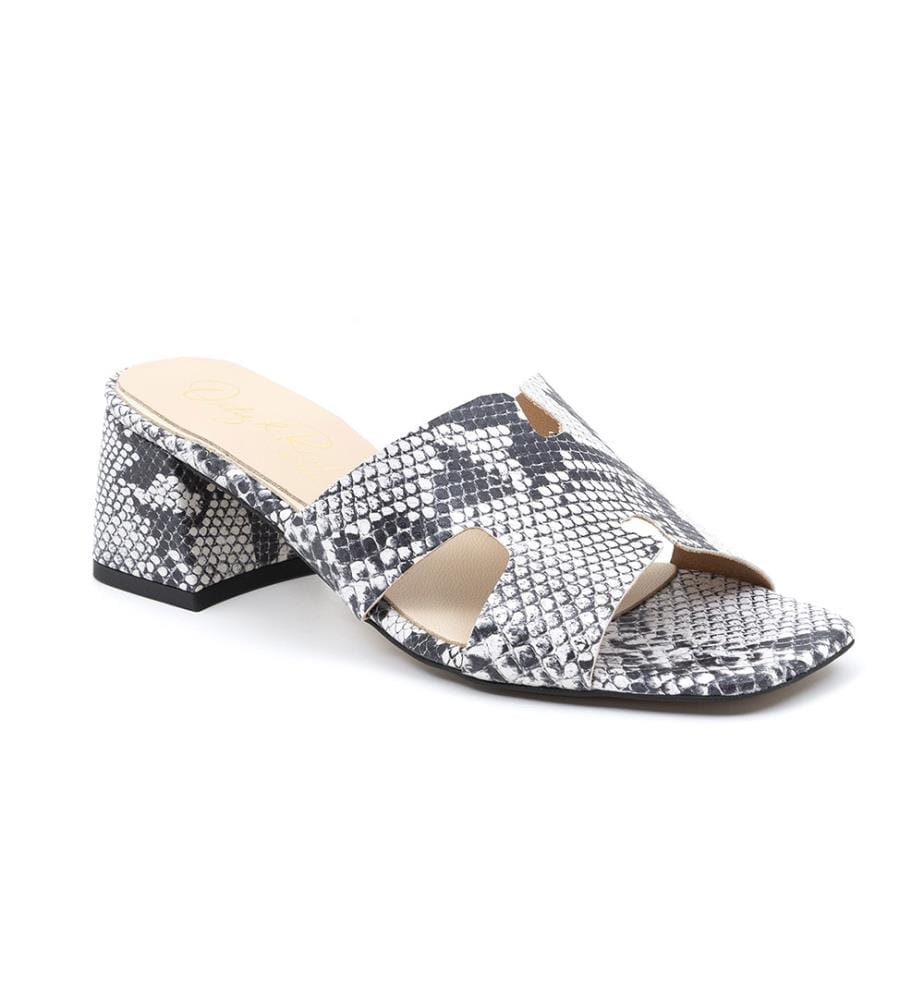 Leder-Sandalen - Weiss