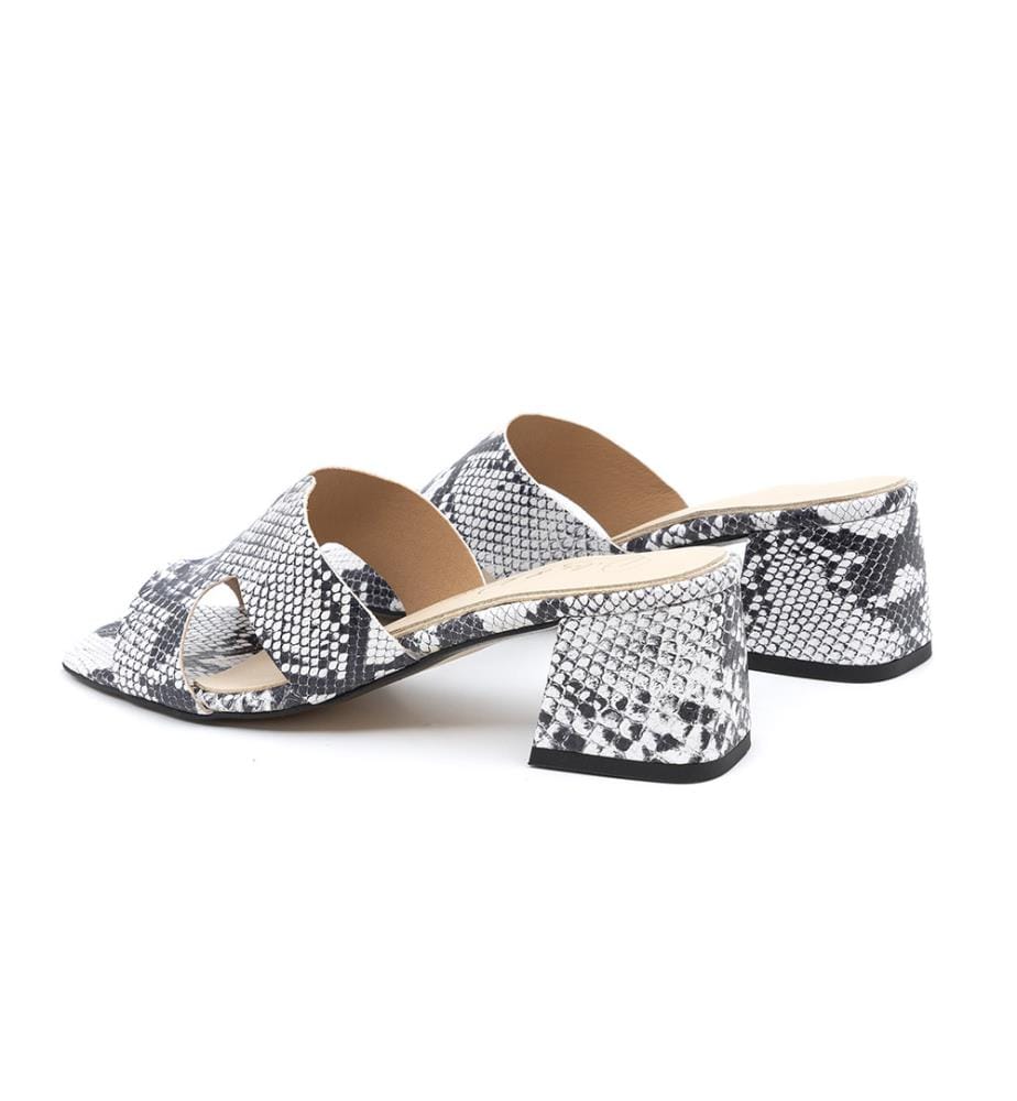 Leder-Sandalen - Weiss