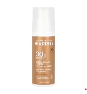 Getönte Sonnencreme Gesicht SPF30 Bio #Gold - 50 ml