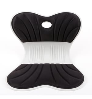 Coussin de siège ergonomique – Noir/Écru
