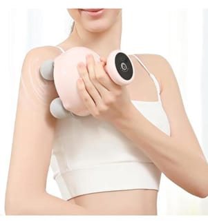 Mini masseur portatif vibrant  – Coloris Poudre