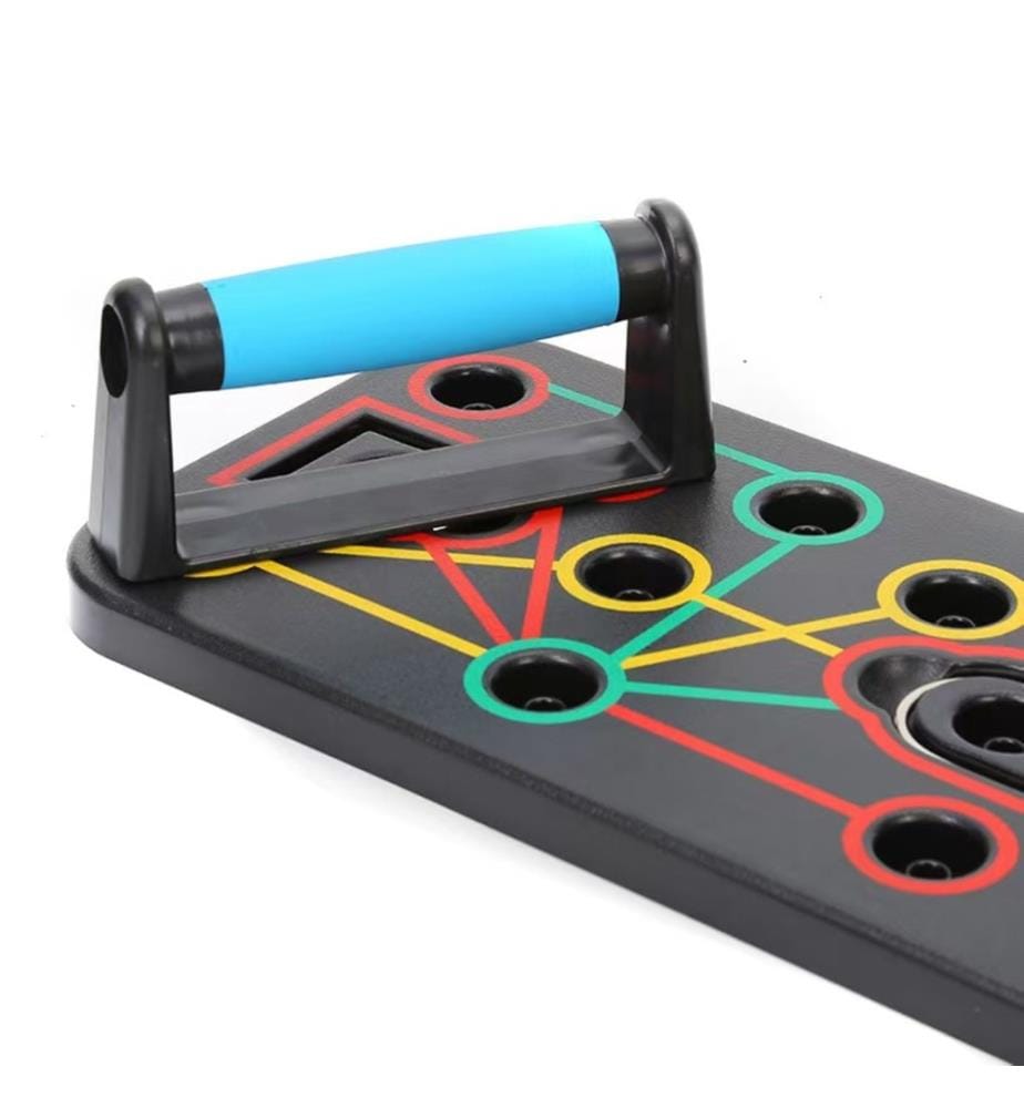 Planche de musculation Push-up 12 en 1 – Noir/Bleu