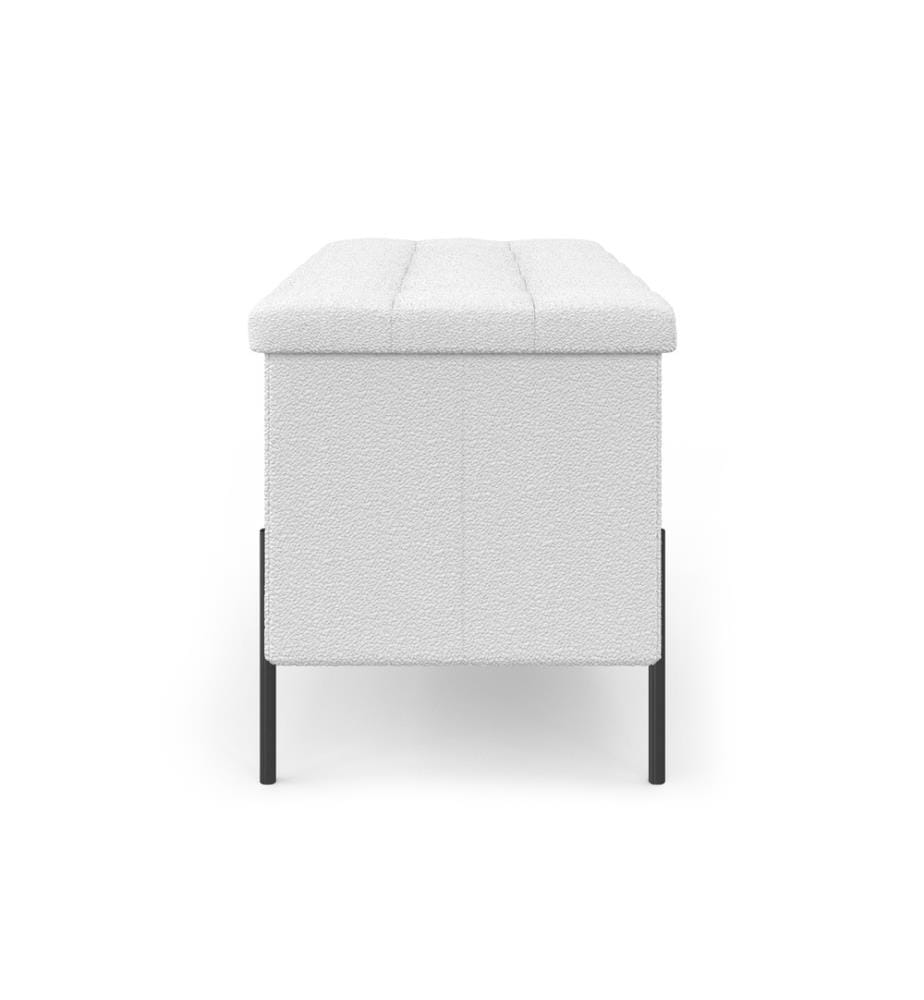 Bench chest with gold legs Loan 76 cm - White