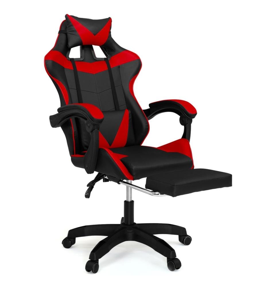 Bürostuhl 63 x 62 x 114-124 cm - Schwarz & Rot