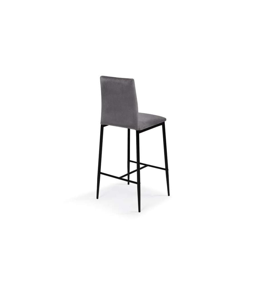 Set di 4 Sgabelli da Bar Jade 43 x 46,5 x 100 cm - Grigio Scuro