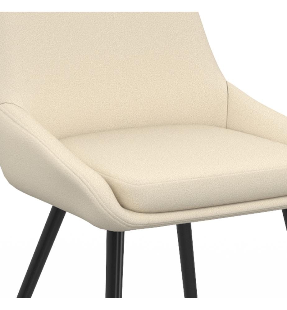 6er-Set Ornella Stühle - Beige und Schwarz