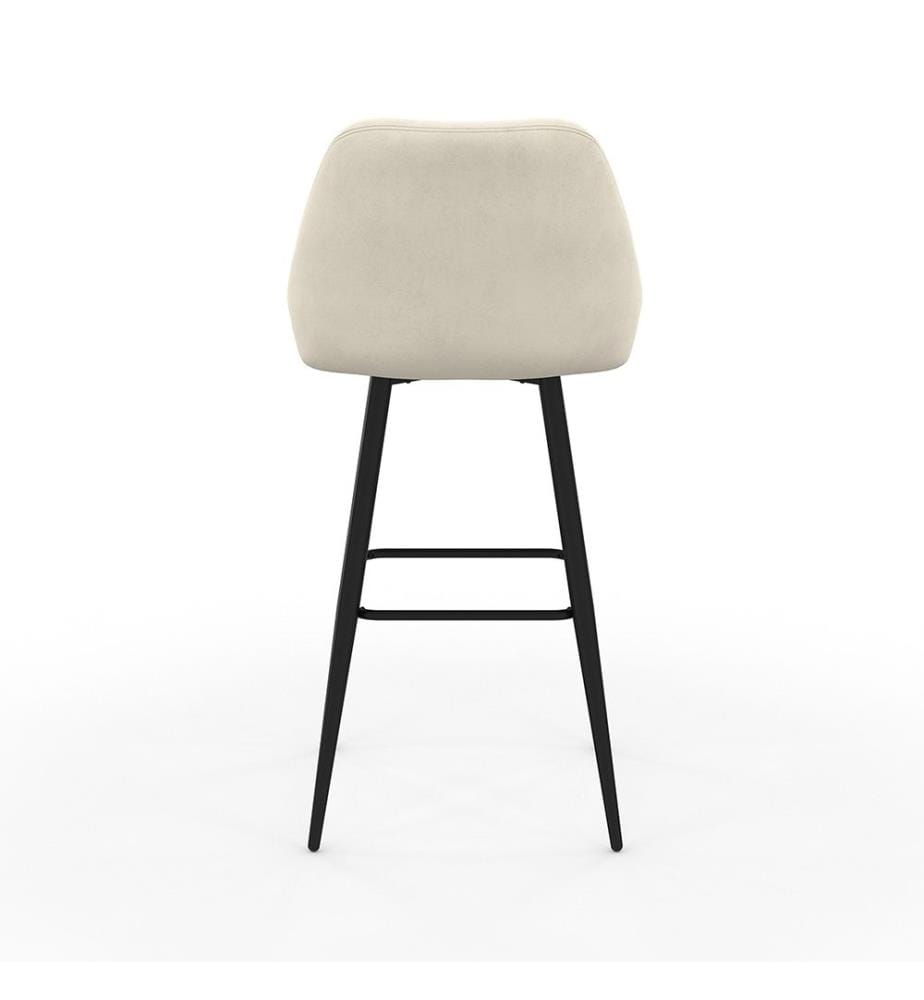 Lot de 2 Tabourets de Bar Olivia - Crème