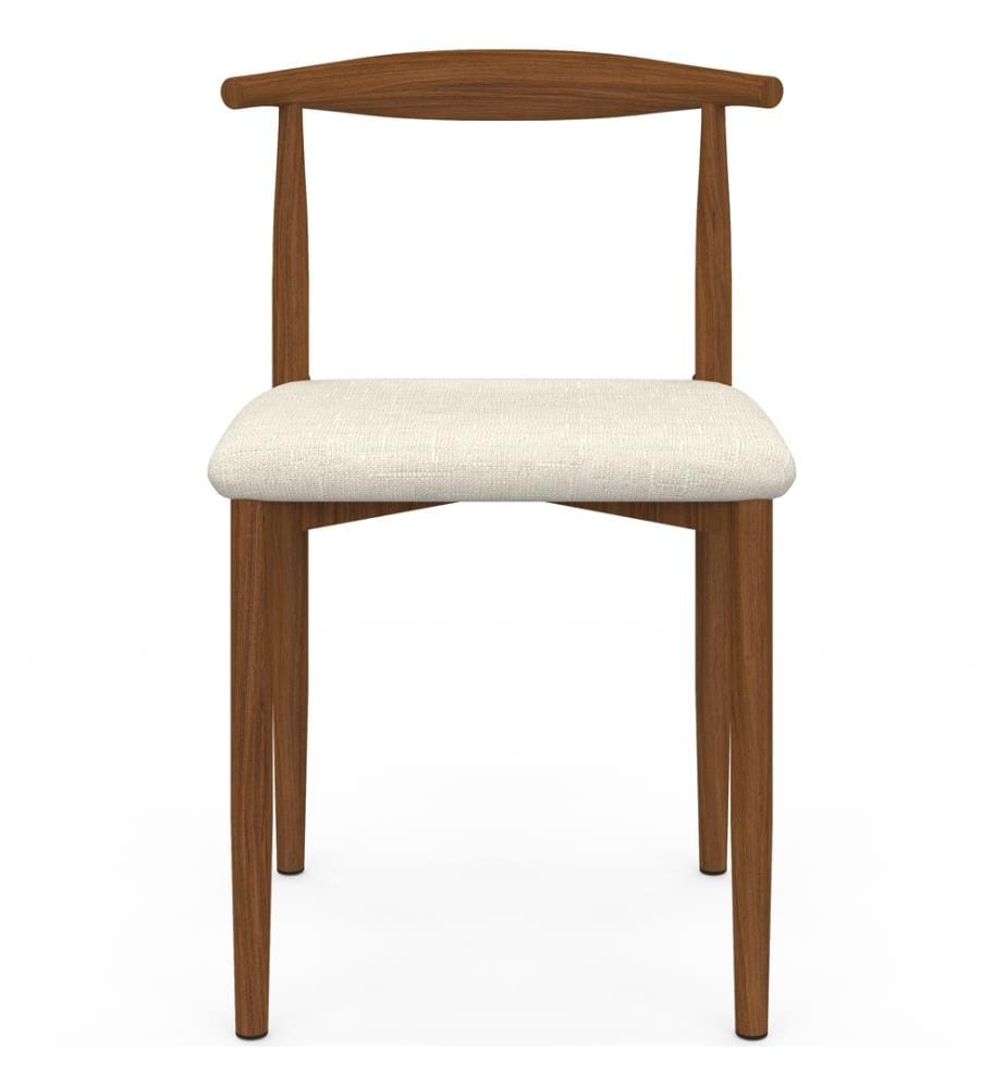 Satz von 6 Stühlen Adam - Beige und Dunkelbraun
