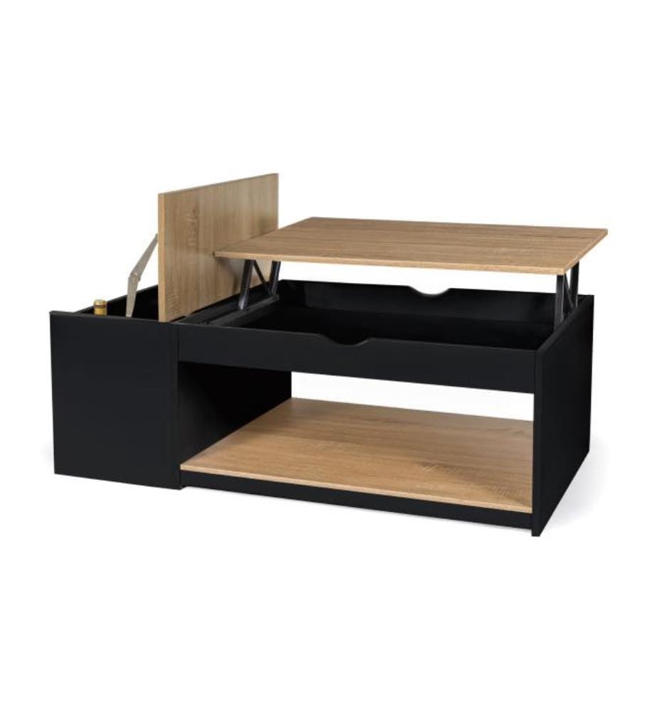 Elina Coffee Table 110 x 60 x 45 cm - Wood & Black