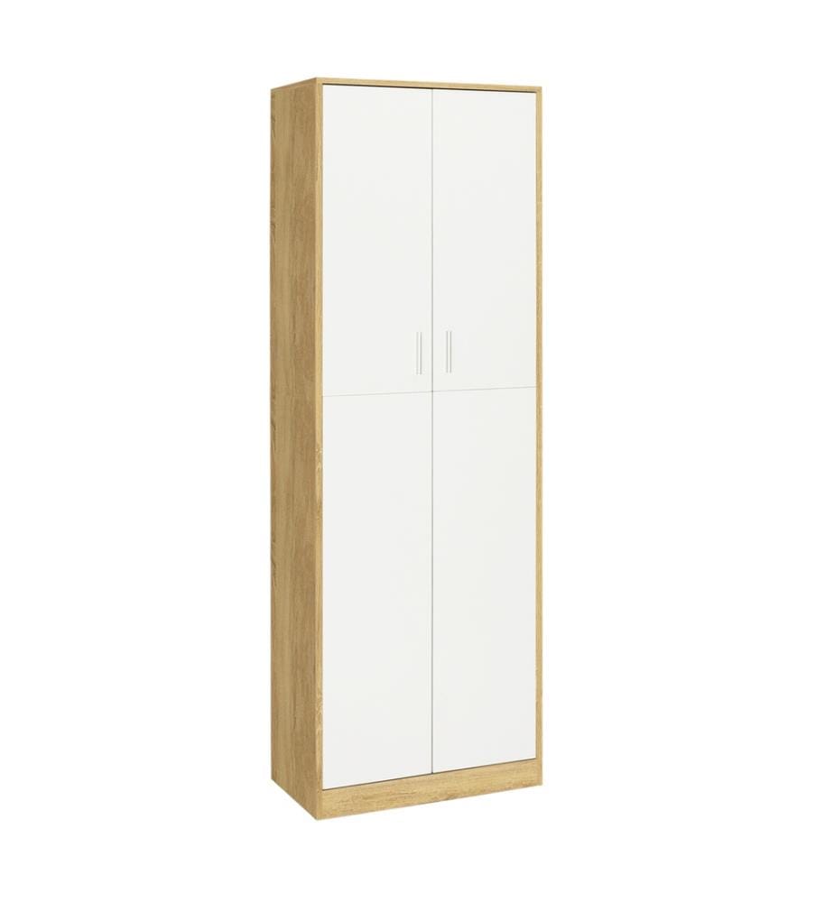 Mimosa 2-door cabinet, beech and white effect