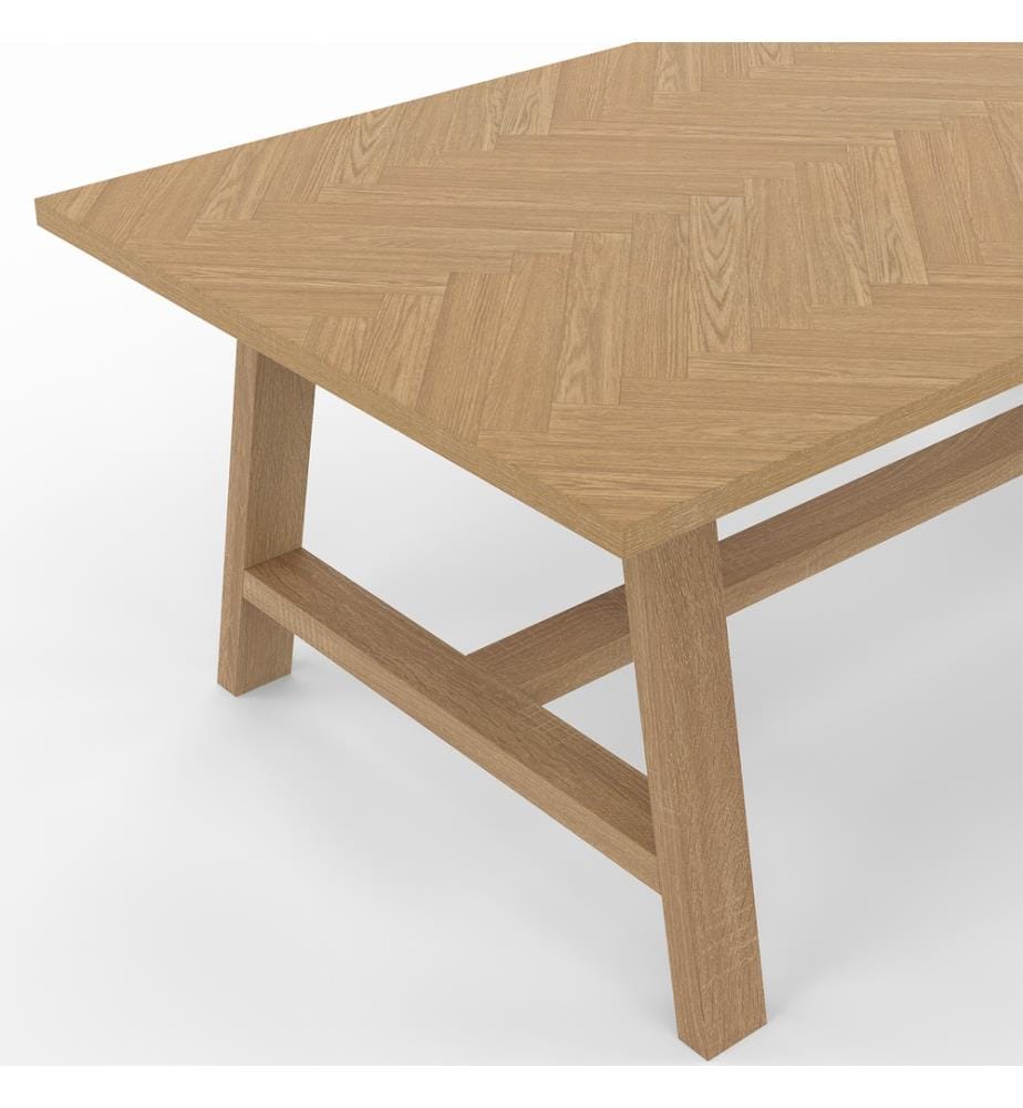 Couchtisch Gustave Fischgrätmuster L110cm - Braun