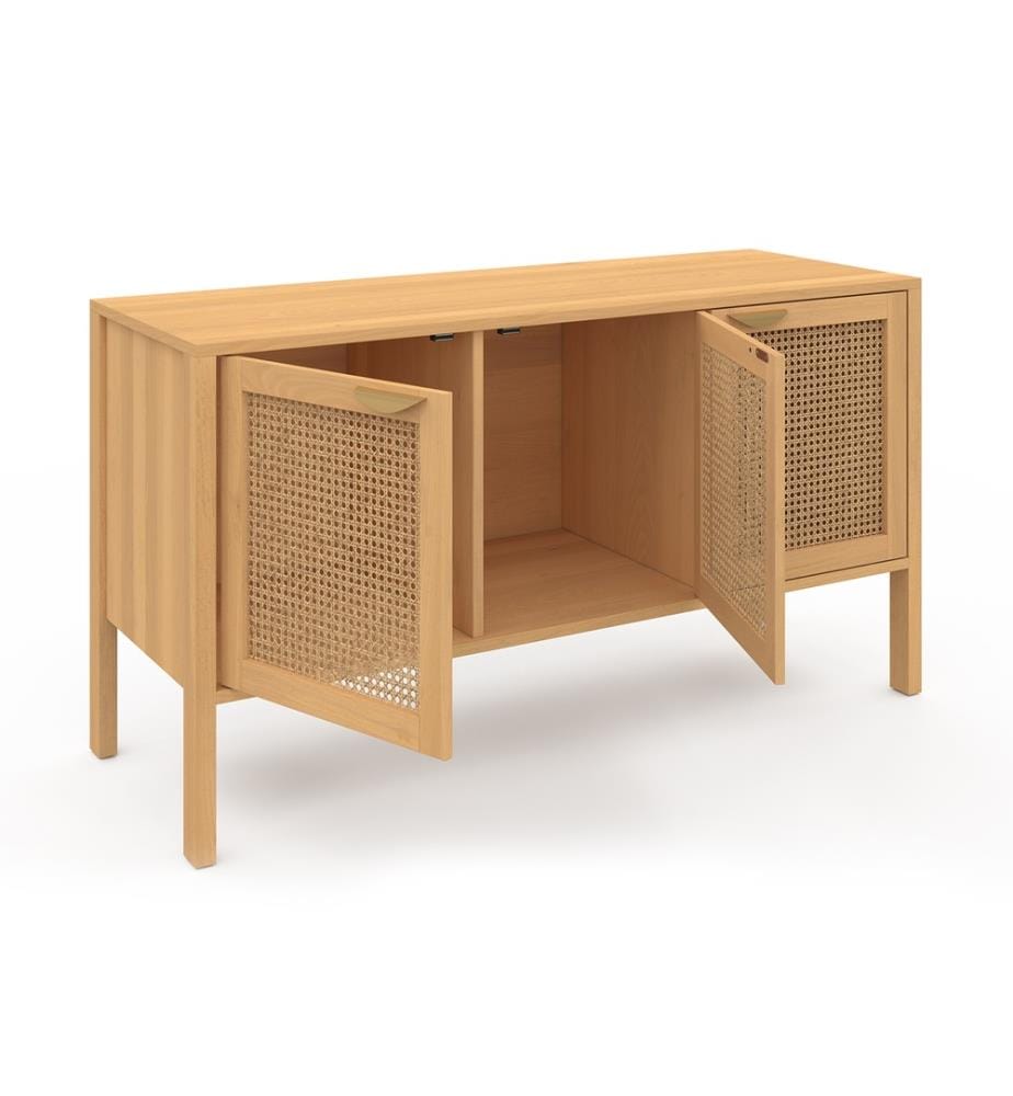Buffet Eve 3 portes en cannage L110cm