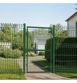 Portillon en acier vert 125x100cm