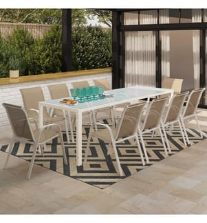 Ensemble repas Formentera 10 places - Multicolore