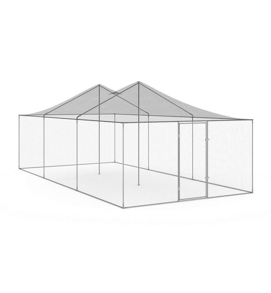 Volière grillagée 18m² - 6x3m
