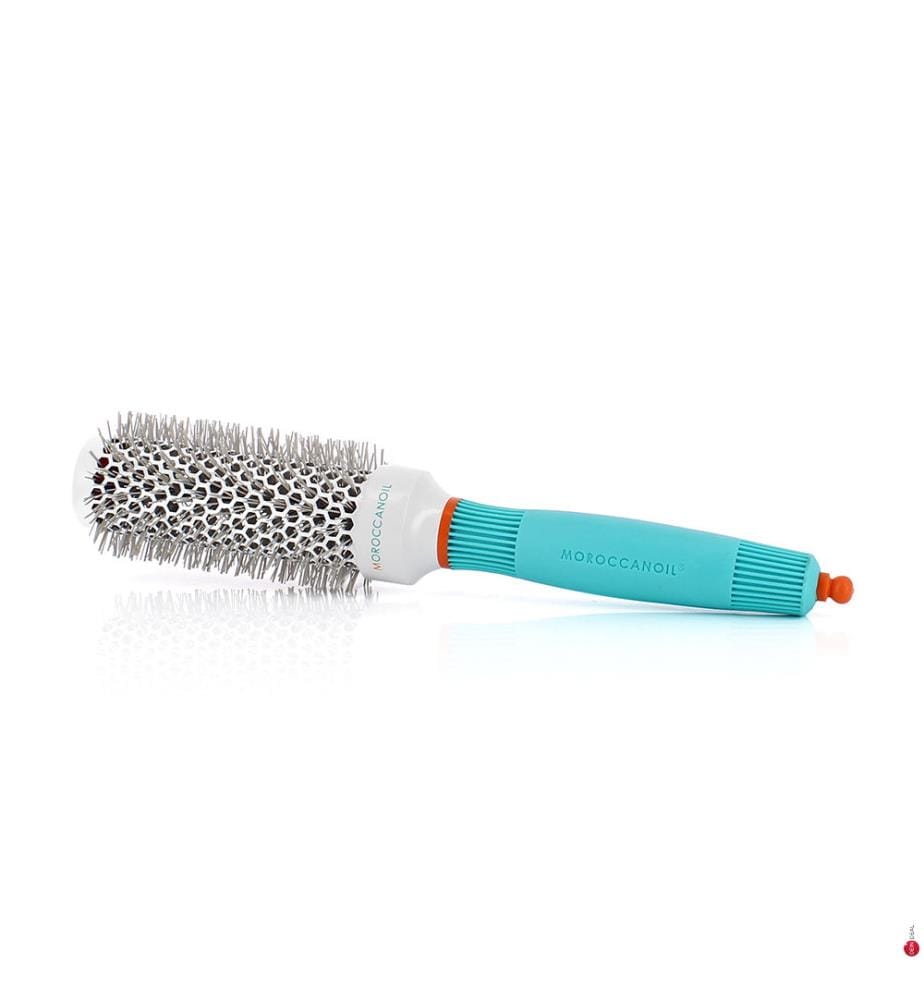 Brosse Ronde en Céramique 35 mm - Bleu et Blanc
