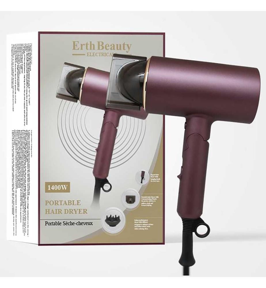 Sèche-Cheveux Portable Erth Skin London - Prise UK 1000W