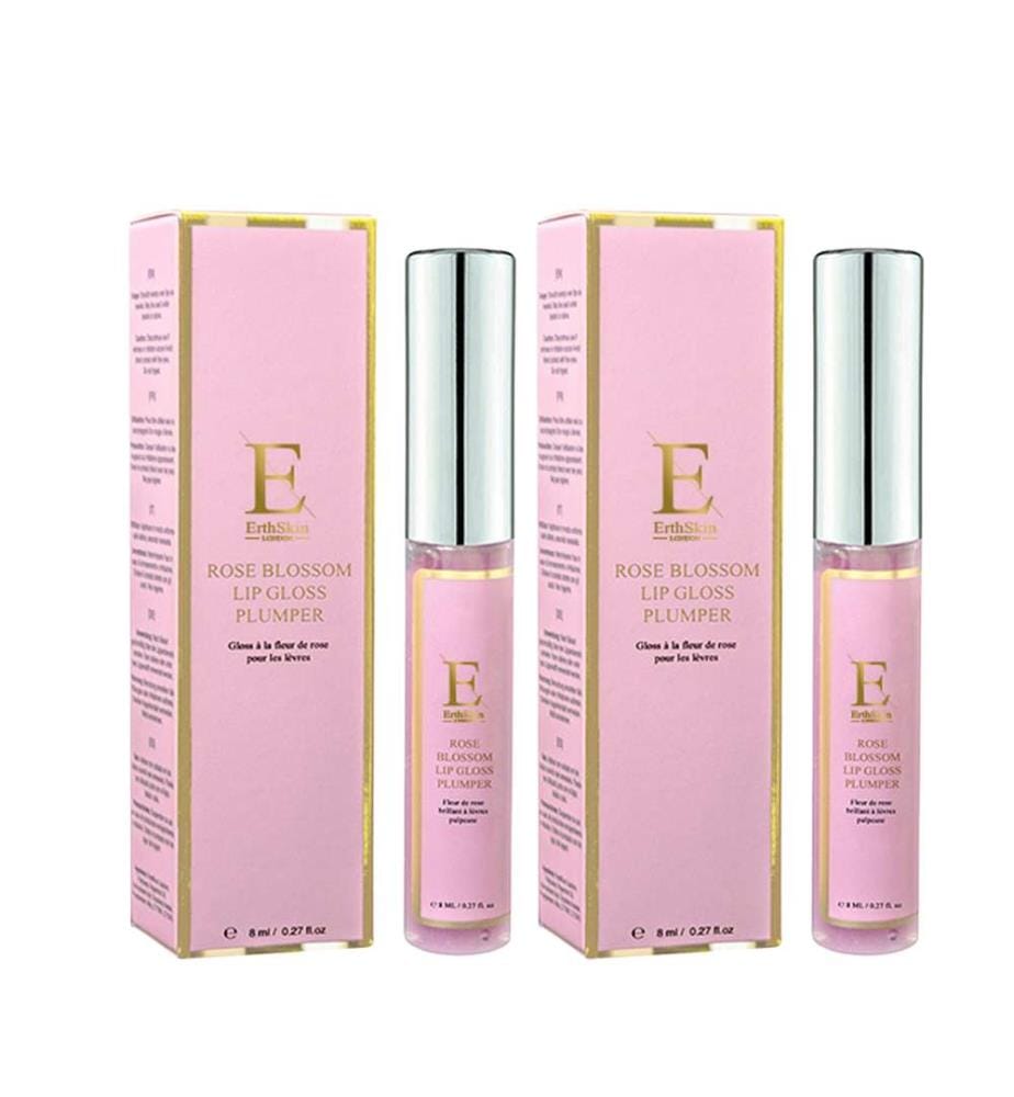 Lot de 2 Rose Blossom Lip Gloss Plumper - 8 ml