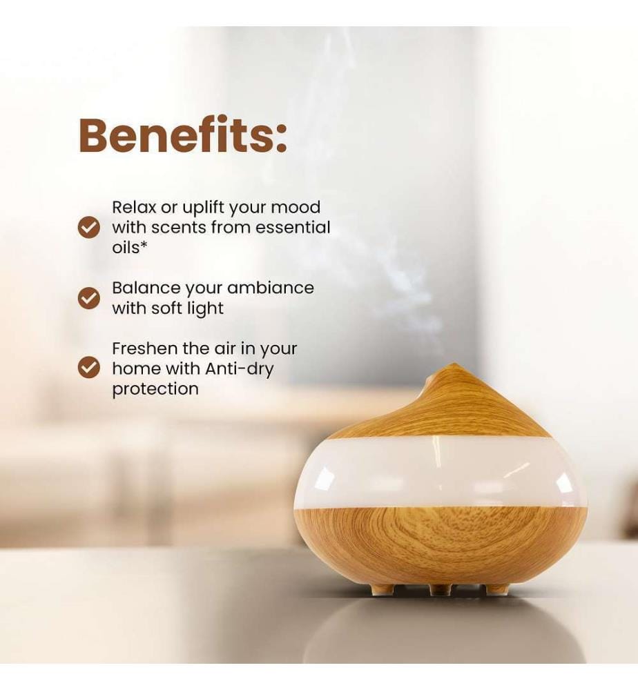 Panneau transparent pour diffuseur d'arômes en bois [USB]