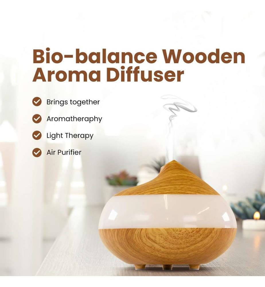 Panneau transparent pour diffuseur d'arômes en bois [USB]
