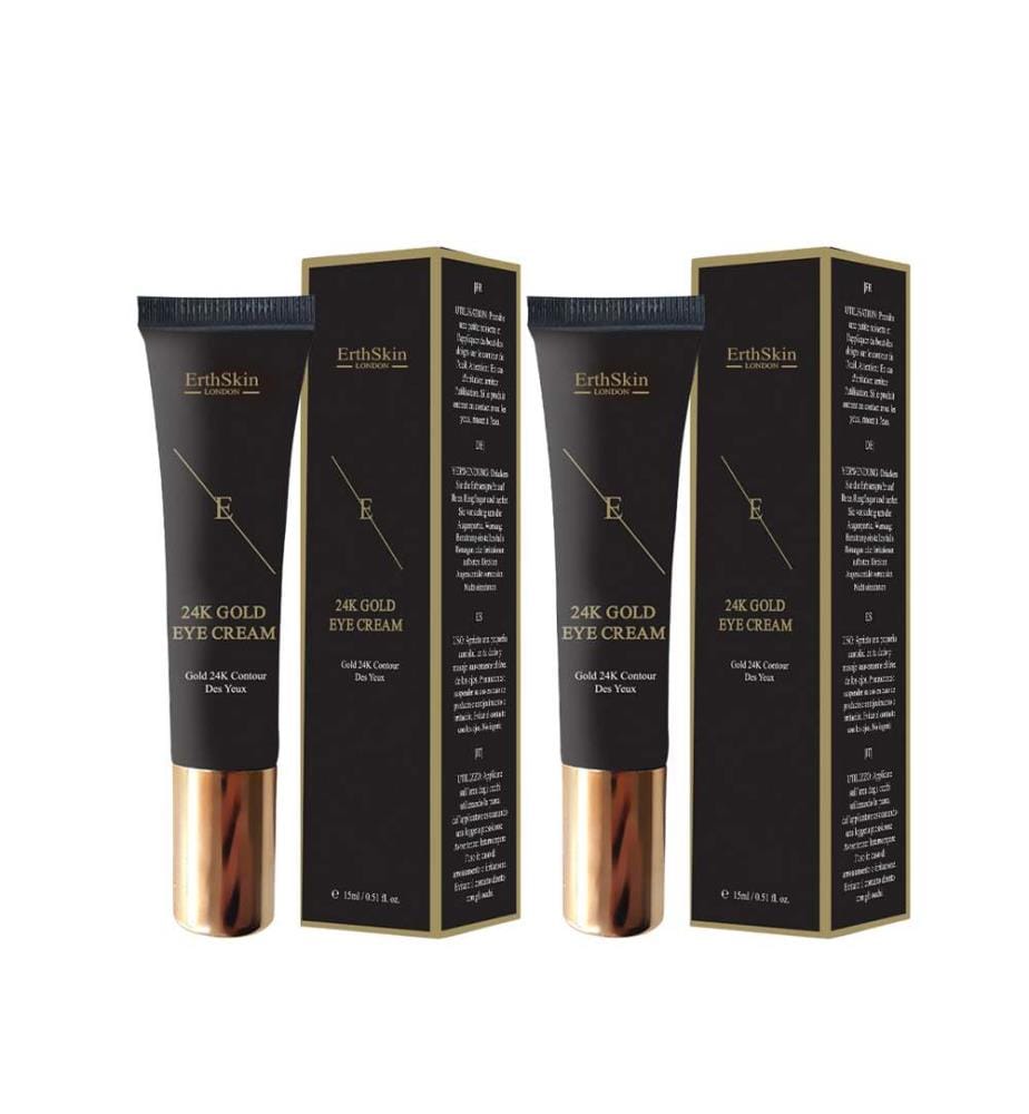 Lot de 2 Crème pour le contour des yeux 24K Gold