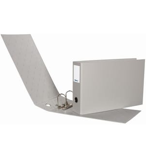 Biella Ordner Strong A4 quer 8 cm, Grau