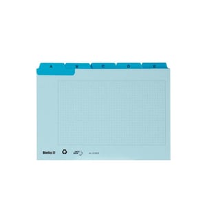 Biella Karteikarten A5, A-Z, 25-teilig, Blau