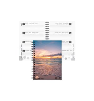Biella Schulagenda mydiary Wire-O 2026/27 Sunset, 12 x 16.5 cm